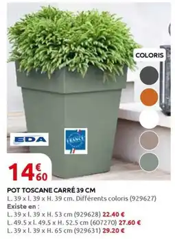 Rural Master POT TOSCANE CARRÉ offre