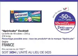 Monoprix APÉRICUBE Cocktail offre