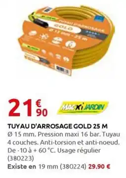 Rural Master TUYAU D'ARROSAGE GOLD offre