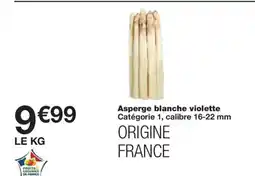 Monoprix Asperge blanche violette offre
