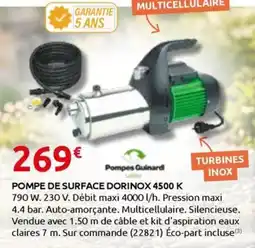 Rural Master POMPE DE SURFACE DORINOX 4500 K offre