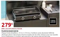 Rural Master PLANCHA BASE GAZ 60 offre