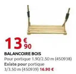 Rural Master BALANCOIRE BOIS offre