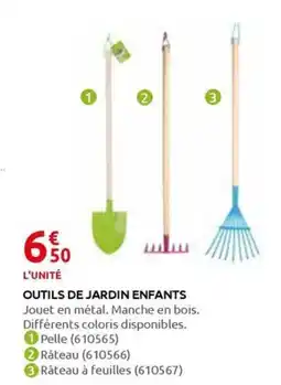 Rural Master OUTILS DE JARDIN ENFANTS offre