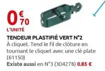 Rural Master TENDEUR PLASTIFIÉ VERT N°2 offre