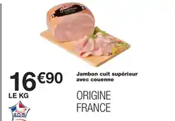 Monoprix Jambon cuit supérieur avec couenne offre