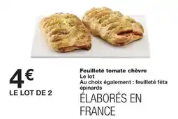 Monoprix Feuilleté tomate chèvre offre