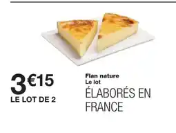 Monoprix Flan nature offre