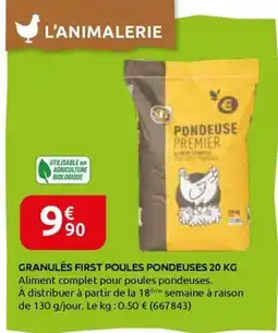 Rural Master GRANULÉS FIRST POULES PONDEUSES offre