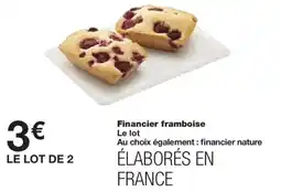 Monoprix Financier framboise offre