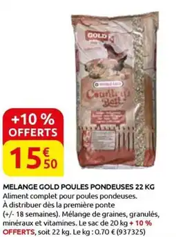 Rural Master MELANGE GOLD POULES PONDEUSES offre