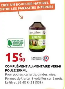 Rural Master COMPLÉMENT ALIMENTAIRE VERMI POULE offre