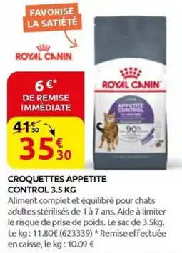 Rural Master CROQUETTES APPETITE CONTROL offre