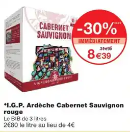Monoprix I.G.P. Ardèche Cabernet Sauvignon offre