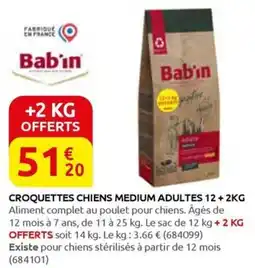 Rural Master CROQUETTES CHIENS MEDIUM ADULTES offre