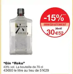 Monoprix ROKU Gin offre