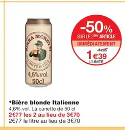 Monoprix Bière blonde Italienne offre