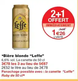 Monoprix LEFFE Bière blonde offre