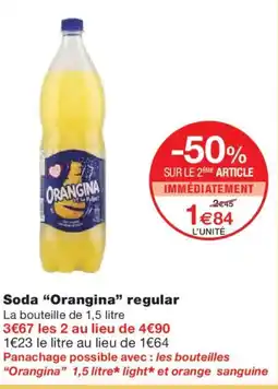 Monoprix ORANGINA Soda regular offre