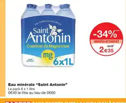 Monoprix SAINT ANTONIN Eau minérale offre