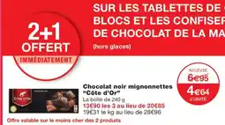 Monoprix CÔTE D'OR Chocolat noir mignonnettes offre