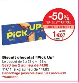 Monoprix PICK UP Biscuit chocolat offre
