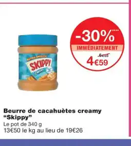 Monoprix SKIPPY Beurre de cacahuètes creamy offre