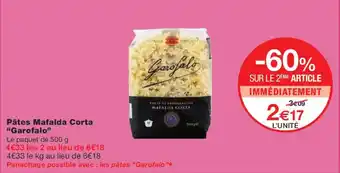 Monoprix GAROFALO Pâtes Mafalda Corta offre