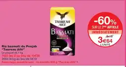Monoprix TAUREAU AILE Riz basmati du Penjab offre