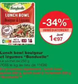 Monoprix BONDUELLE Lunch bowl boulgour & légumes offre