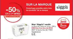 Monoprix SIGGI'S Skyr vanille offre