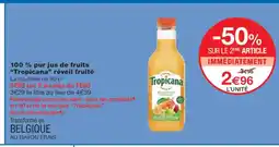 Monoprix TROPICANA 100 % pur jus de fruits réveil fruité offre