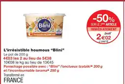 Monoprix BLINI L'irrésistible houmous offre