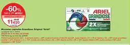 Monoprix ARIEL Lessive capsules Grandiose Original offre