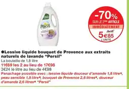 Monoprix PERSIL Lessive liquide bouquet de Provence aux extraits naturels de lavande offre