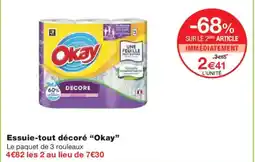 Monoprix OKAy Essuie-tout décoré offre