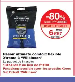 Monoprix WILKINSON Rasoir ultimate comfort flexible Xtreme 3 offre