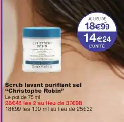 Monoprix CHRISTOPHE ROBIN Scrub lavant purifiant sel offre