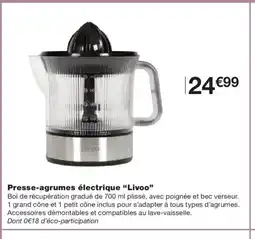 Monoprix LIVOO Presse-agrumes électrique offre