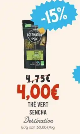 Naturalia DESTINATION Thé vert sencha offre