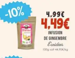 Naturalia ECOIDÉES Infusion de gingembre offre