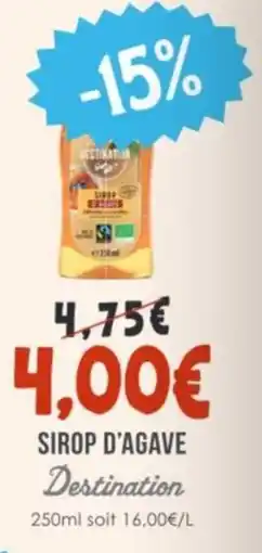 Naturalia DESTINATION Sirop d'agave offre