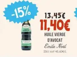 Naturalia EMILE NOËL Huile vierge d'avocat offre
