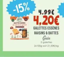 Naturalia GAIA Galettes essènes raisins & dattes offre