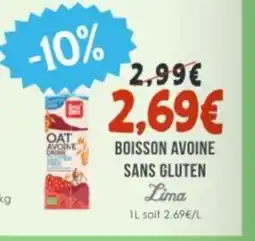 Naturalia LIMA Boisson avoine sans gluten offre