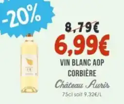Naturalia CHÂTEAU AURIS Vin blanc aop corbière offre