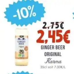 Naturalia KARMA Ginger beer original offre