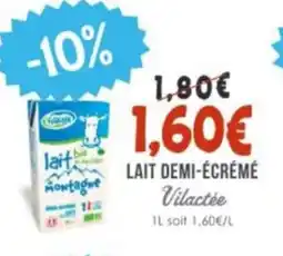 Naturalia VILACTÉE Lait demi-écrémé offre