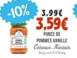 Naturalia COTEAUX NANTAIS Purée de pommes vanille offre