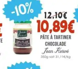 Naturalia JEAN HERVÉ Pâte à tartiner chocolade offre